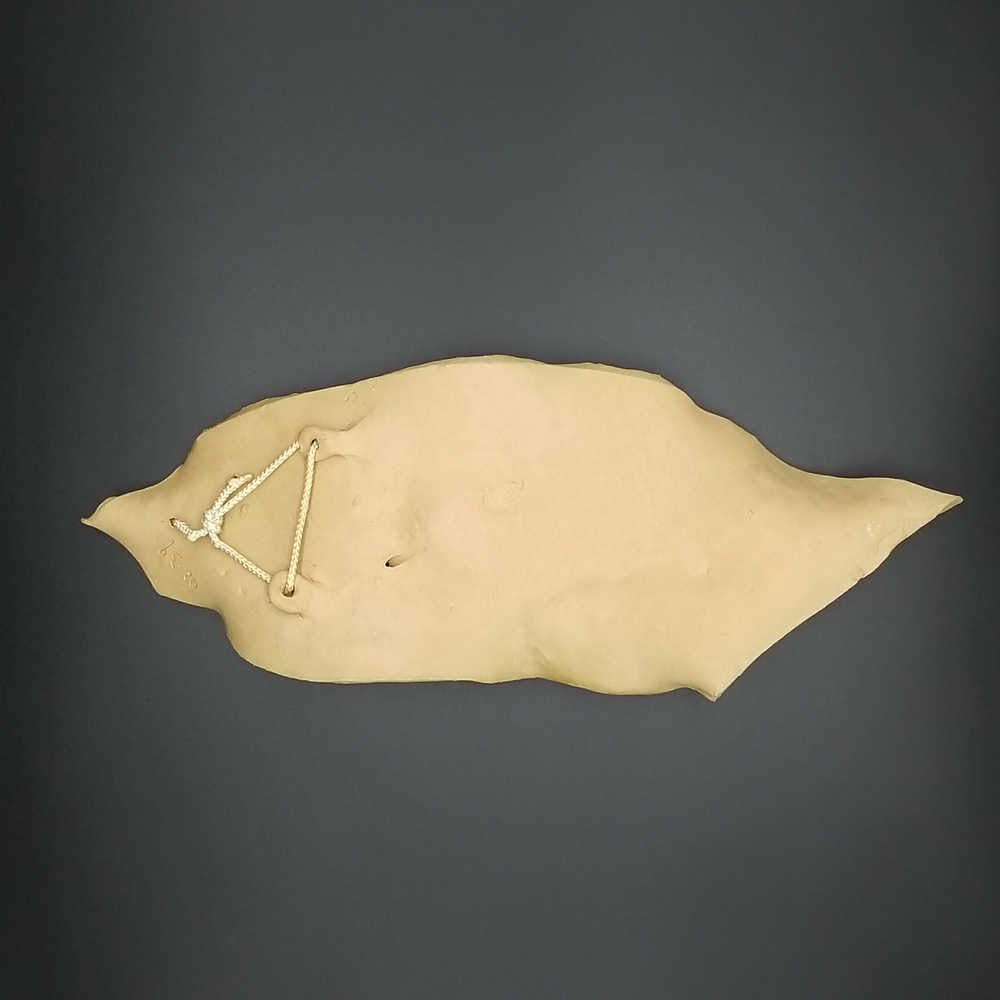 Hand Crafted Yellow Rose Pottery Wall Hanging - Picture 11 of 13